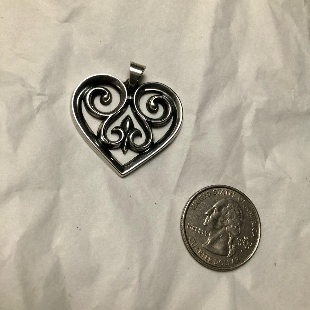 James Avery retired (large) French Heart pendant
